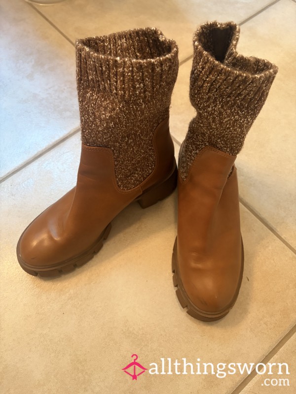Brown Leather Boots