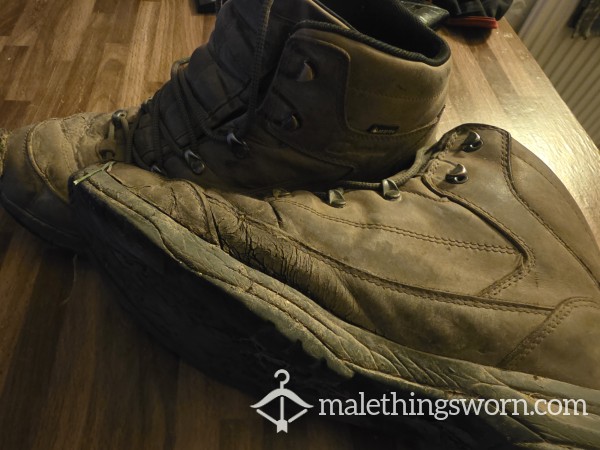 Brown Leather Well Worn Boots