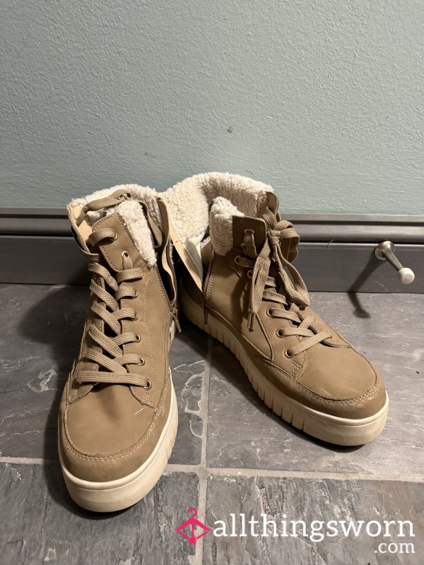 Brown Lesbian Hiking Boots