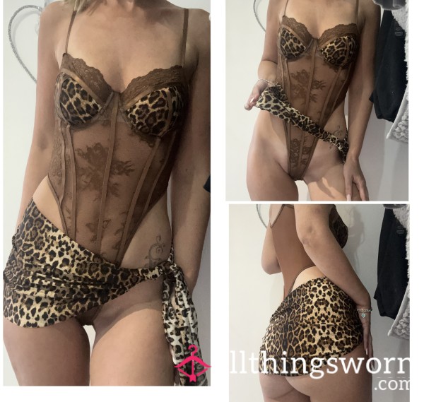 Brown Lingerie Set