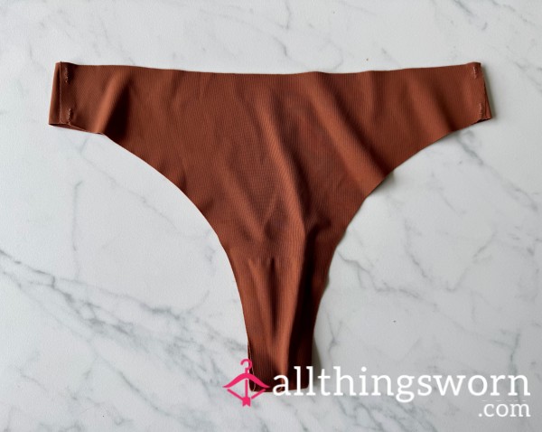 Brown Nylon Thong
