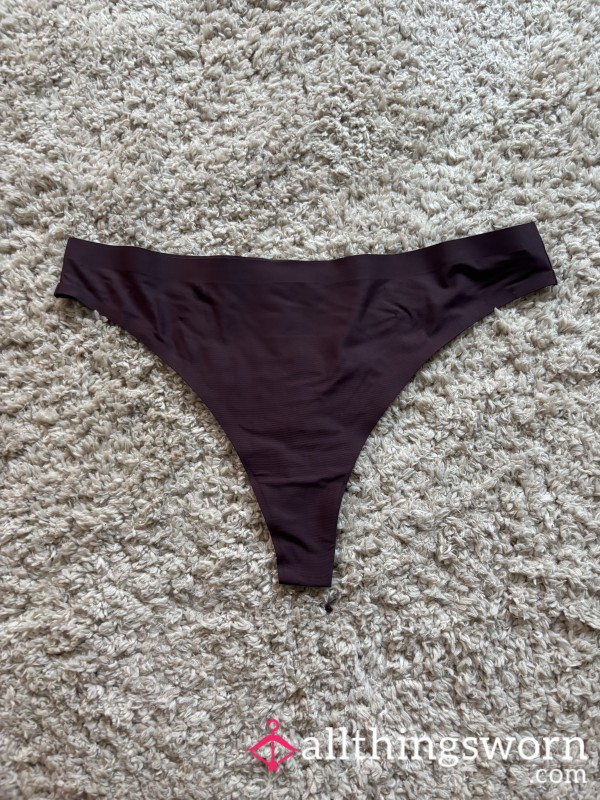 Brown Nylon Thong