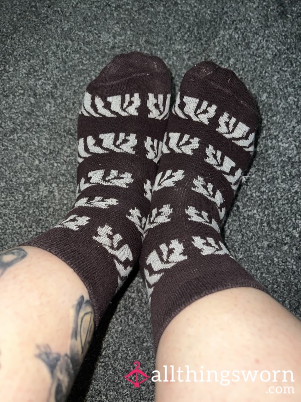 Brown Pattern Socks