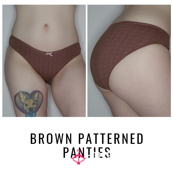 BROWN PATTERNED PANTIES