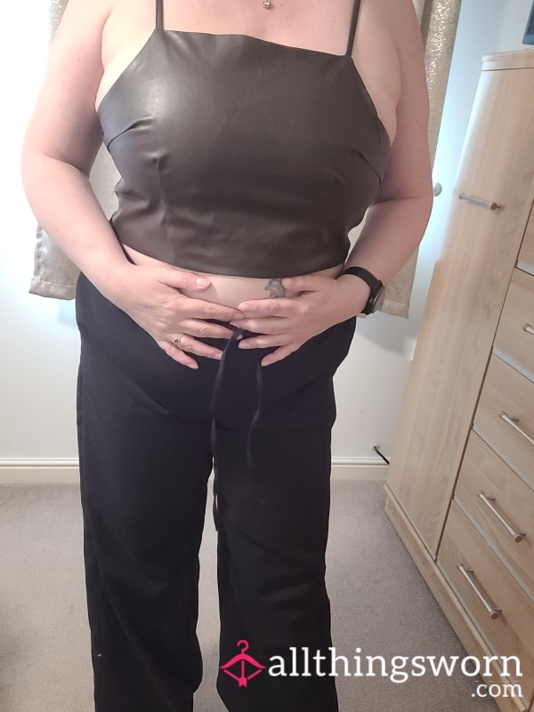 Brown Pvc Top
