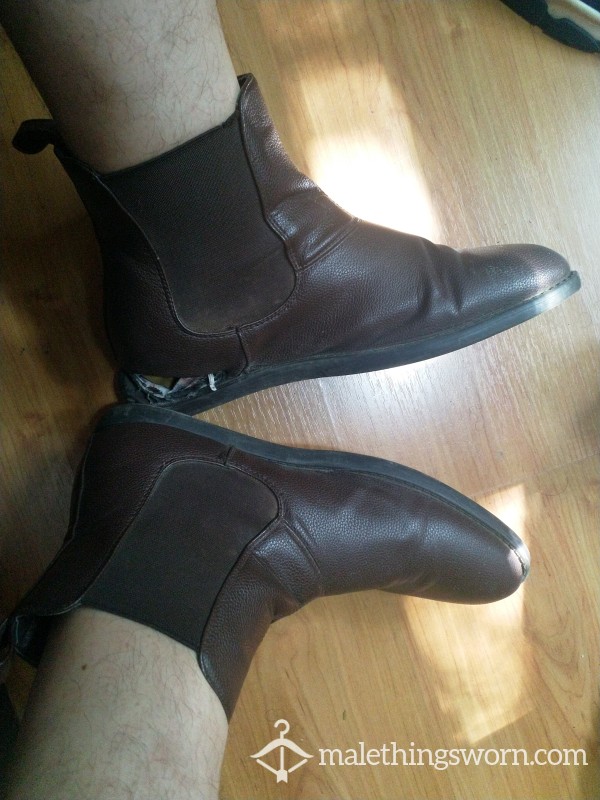 🚨 Offer -5£🚨 Brown Ravaged Ankle Boots, 10.5/45