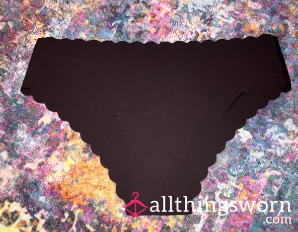 Brown Scalloped Panty