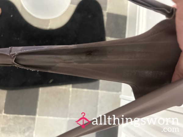 Brown Seamless Thongs