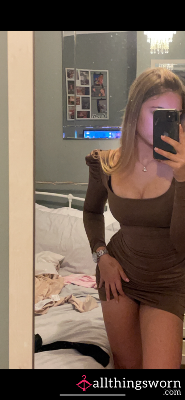 Brown S**y Well Worn Dress By Teen