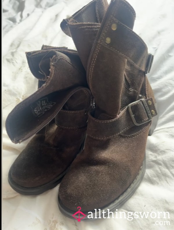 Brown Smelly Well-worn Bench Boots🥾
