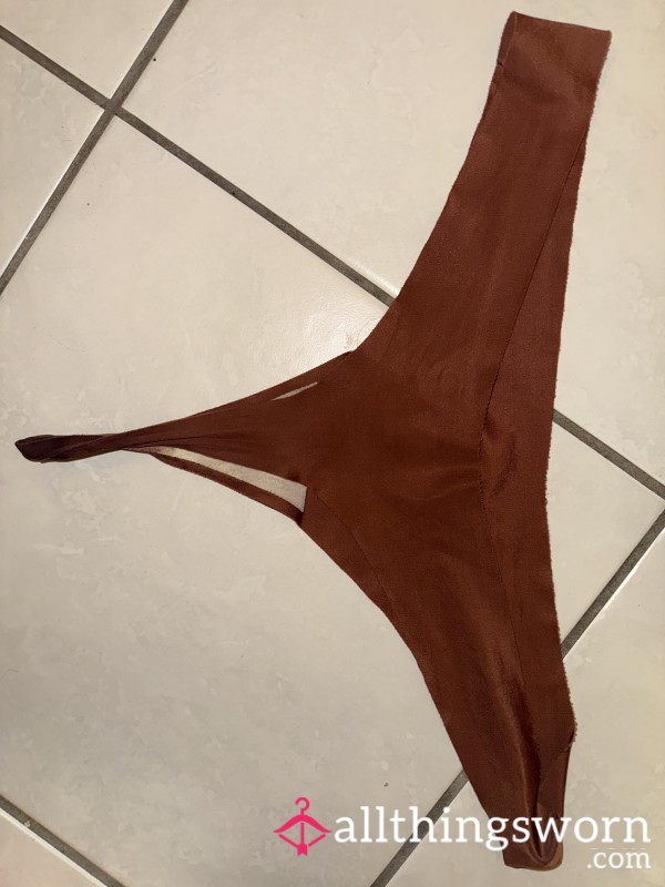 Brown Soft Worn 7 Days Thong