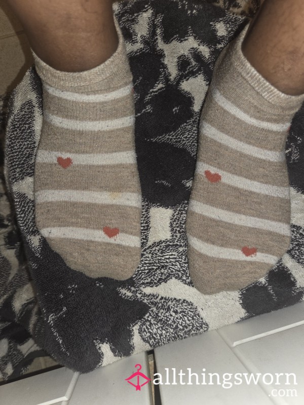 Brown Striped Socks