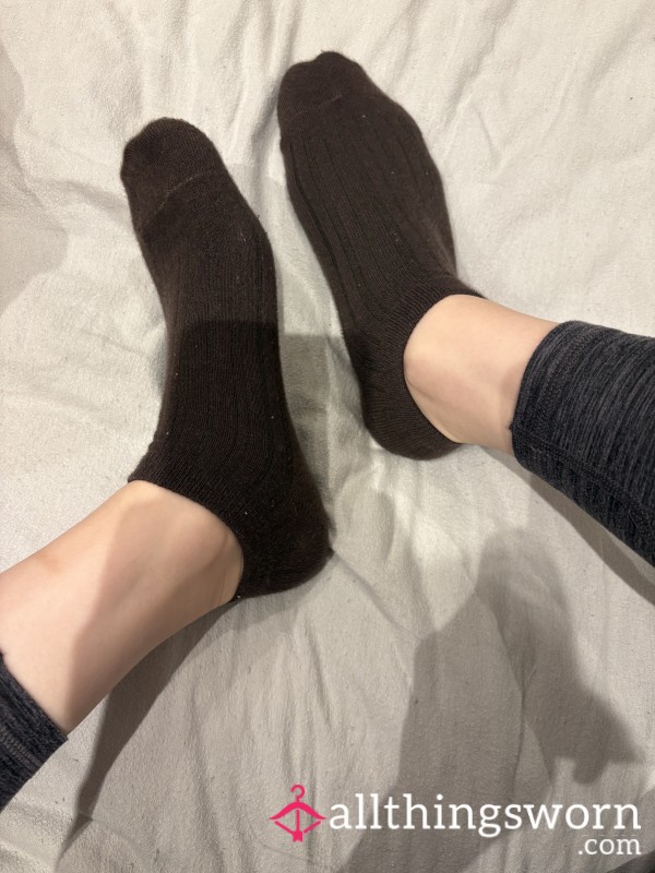 Brown Trainer Socks 🤎