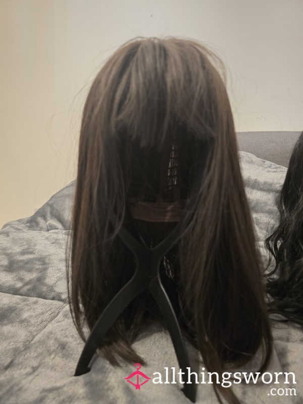 Brown Wig With Fringe