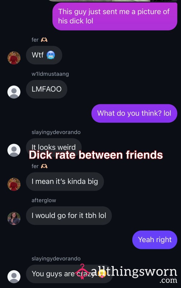 Brutal Honest Group D*ck Rate