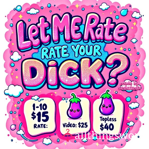 Brutally Honest C*ck Rates! 💋
