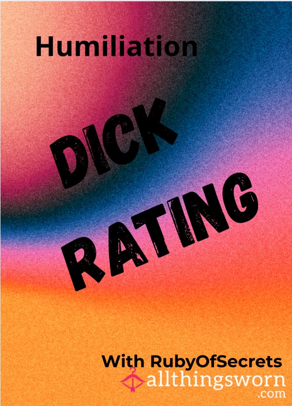 Brutally Honest D*ck Rating