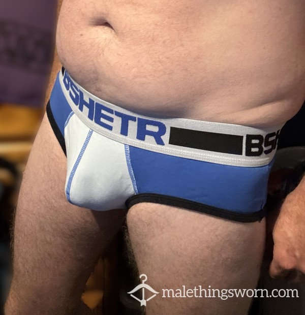 BSHETR Briefs - Dark Blue, Light Green/Light Blue Or Blue/Light Blue Available - Size L (49)