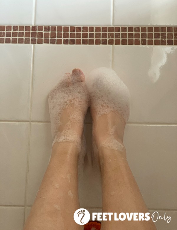 Bubble Bathed Feet