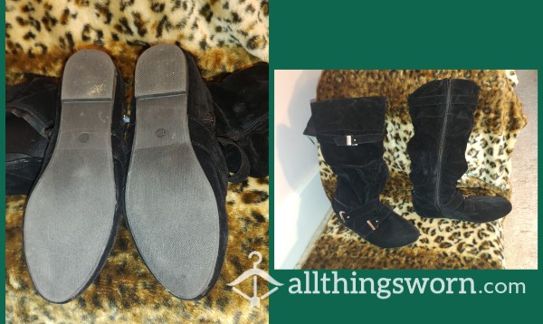 Buckled Flat Boots(FLASH SALE)