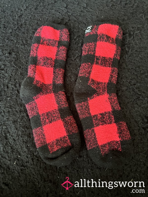 Buffalo Plaid Super Soft Socks 🖤🤍❤️