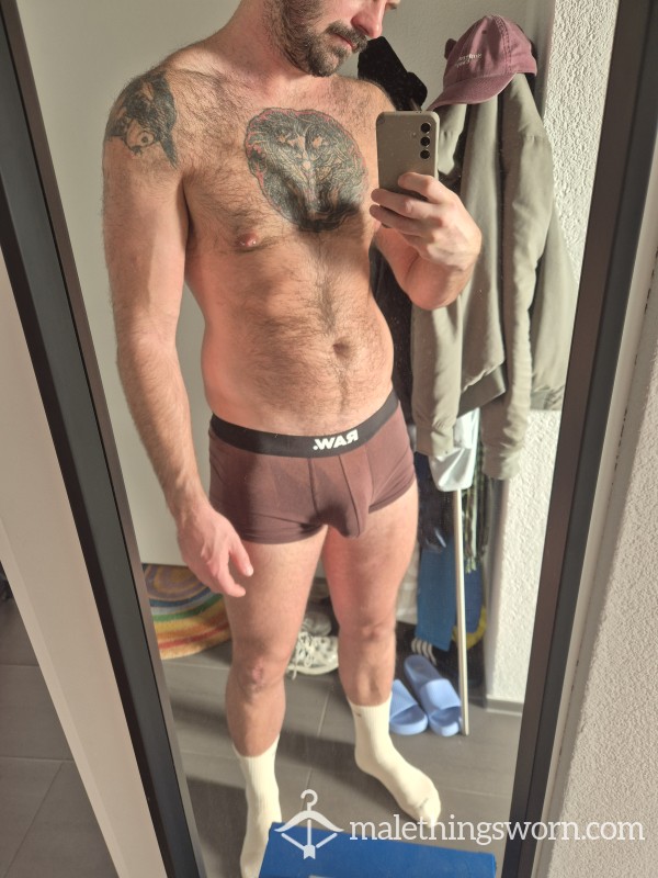 Bulgy Boxer Briefs, Worn Out With Holes