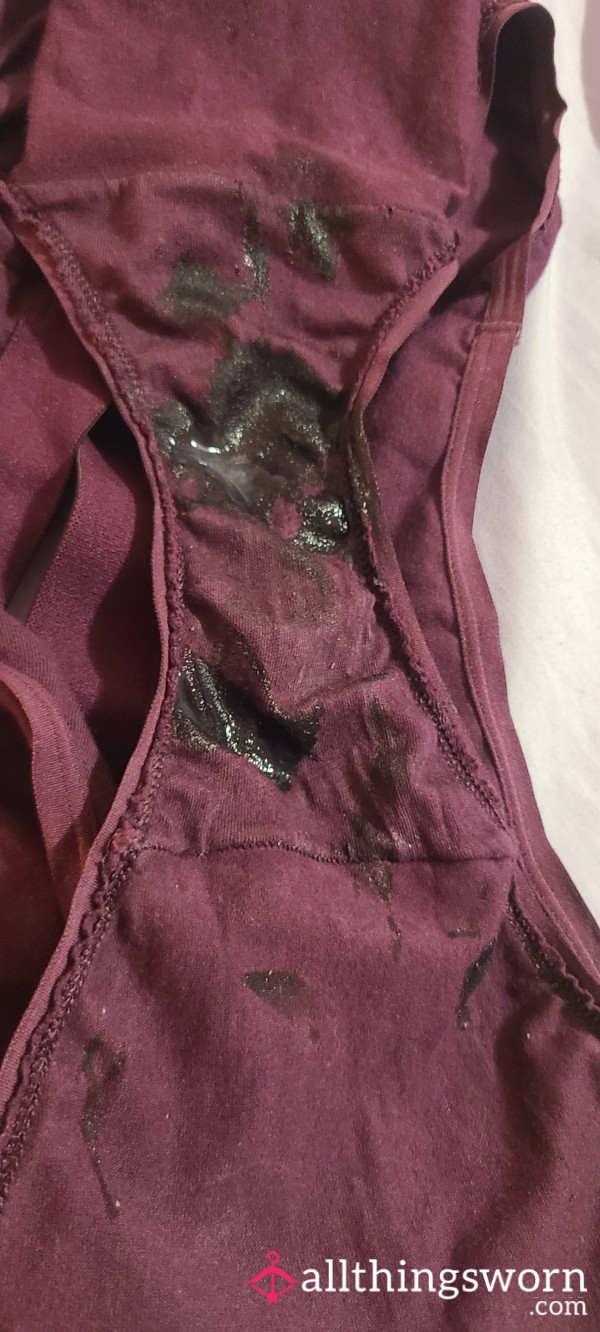 Bull C*m Soaked BBW Purple Fullbacks 💜 Ready To Ship