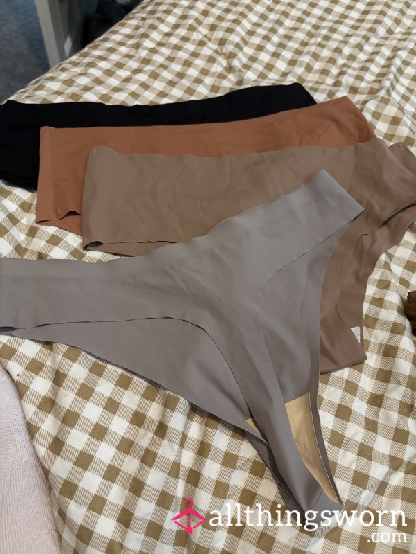 Bundle Of 3 Sanitary Pad Worn Panties And One Thong