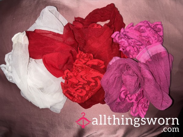 Bundle Of 3 Well Worn Nylon Stockings