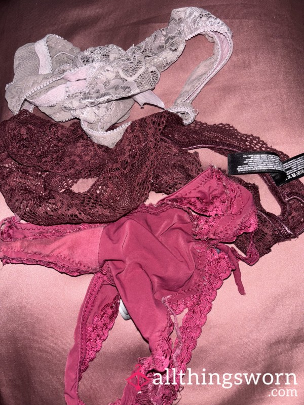 Bundle Of 3 Well Worn Thongs