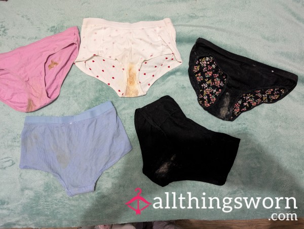 DOWN TO $80 BUNDLE OF DIRTIEST BUNDLE WELL USED AND WORN BY YOURS TRULY RAINBOW 🌈 UNFORTUNATELY EXPRESS POSTAGE ISN'T INCLUDED IN PRICE 💙💙💙 Worn By Rainbow 🌈🌈🌈 Unfortunately Express Postage I