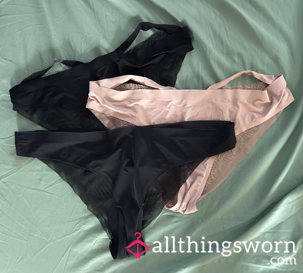 Bundle Of Lace-back Panties