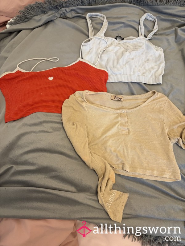 Bundle Of My Dirty Worn Lounge Tops