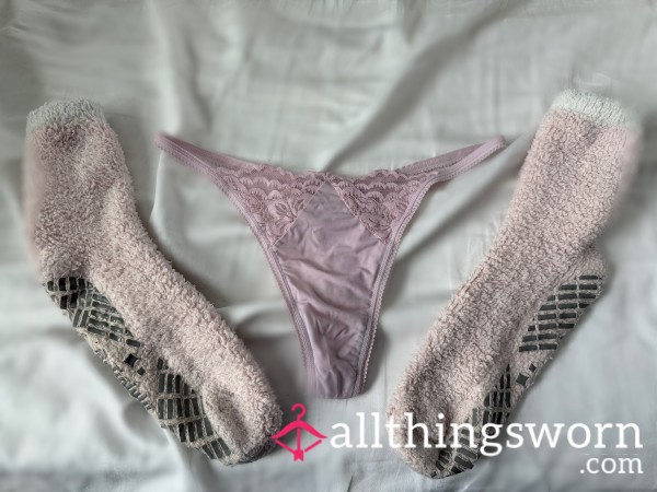 Bundle: Worn Panties + Matching Socks • Sweet Deal 💕