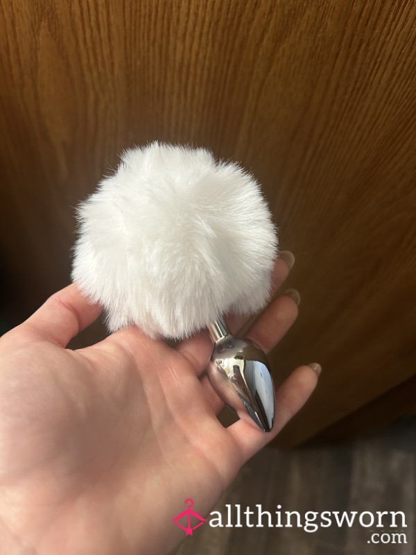 Bunny Tail Bu*t Plug! Metal And Used ❤️