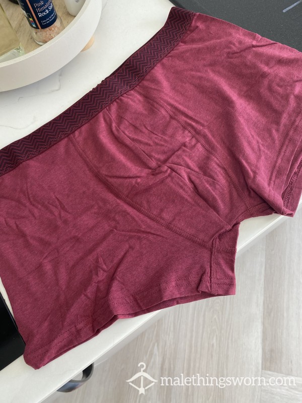 Burgundy Boxers