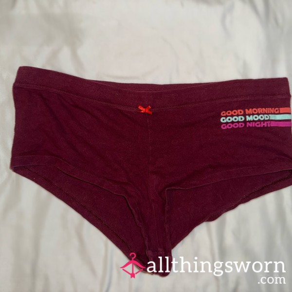 SOLD Burgundy Boyshort