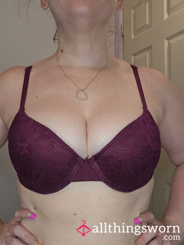 Burgundy Bra