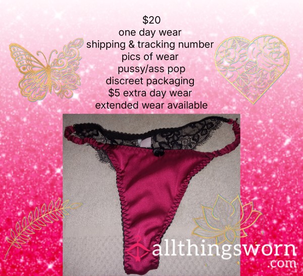 Burgundy Color Thong