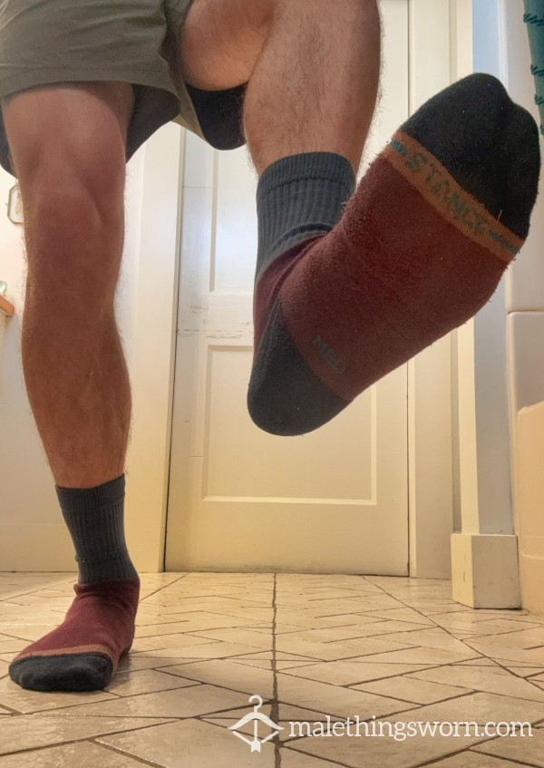 Burgundy & Dark Blue Stance Socks