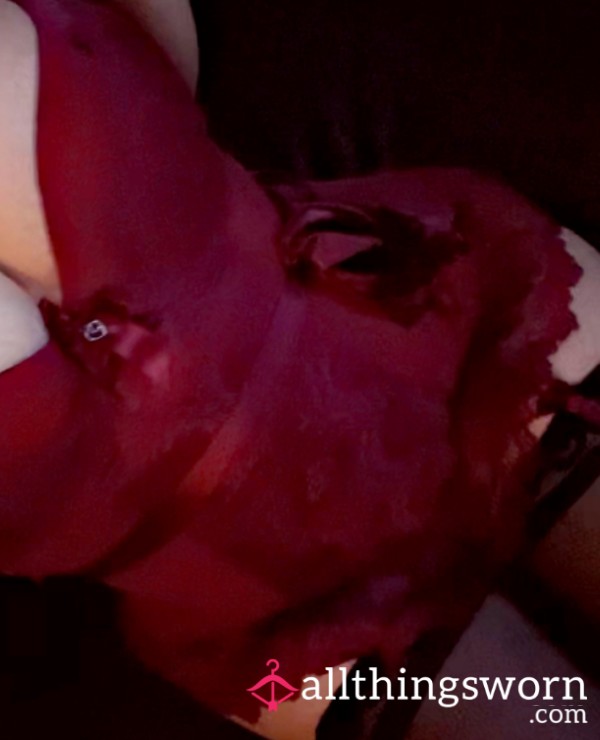 Burgundy Lingerie Tease – Curvy Goddess Reveals Juicy Peach 🍑 No Face, Just A**ets!