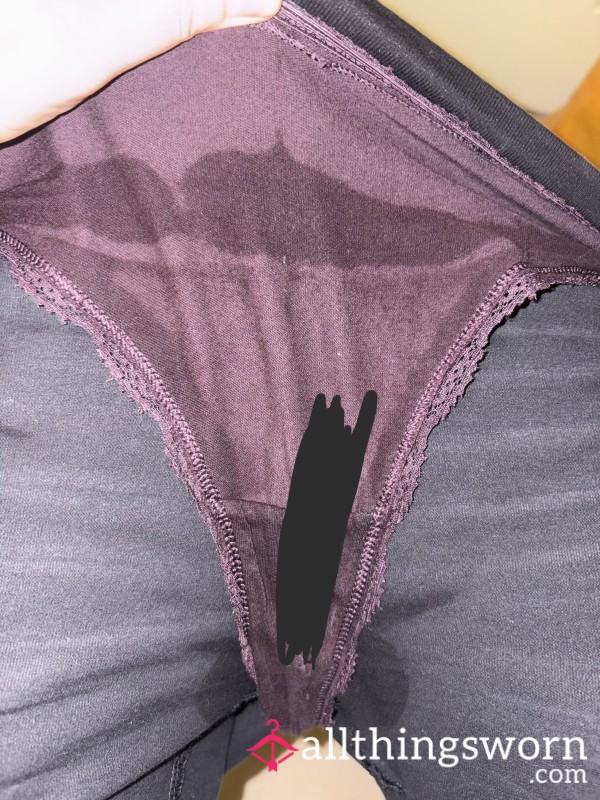Burgundy Sweaty Thong 😍