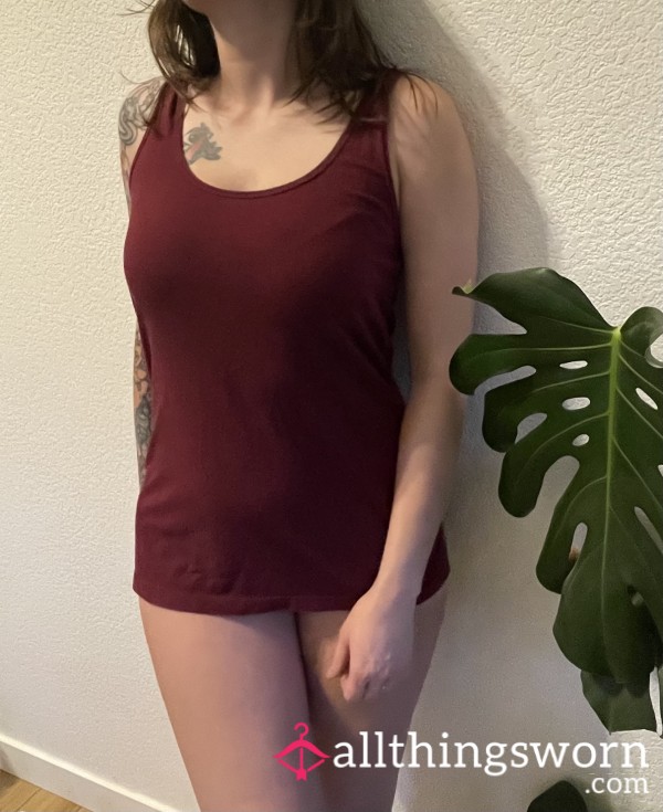 Burgundy Tank Top