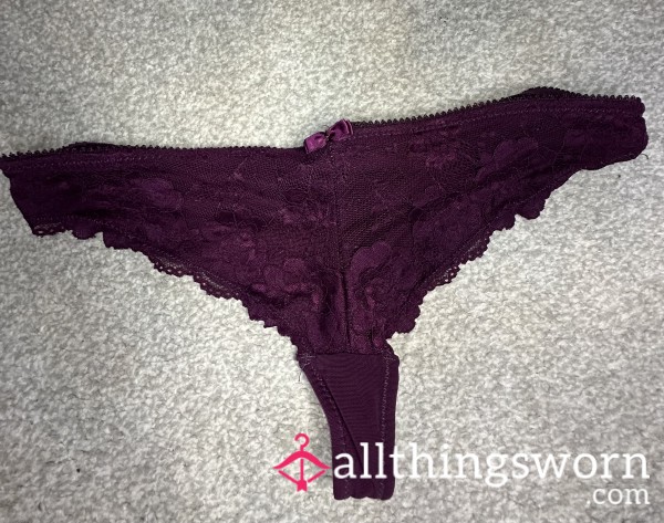 Burgundy Thong