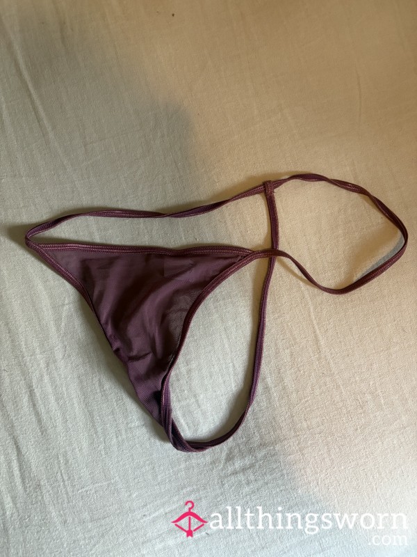 Burgundy Thong