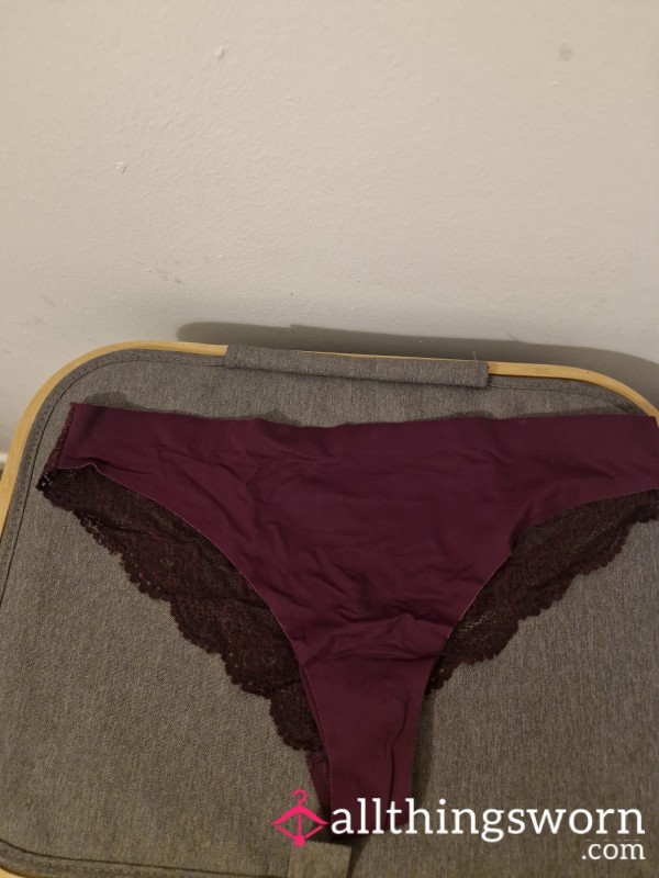 Burgundy Thong