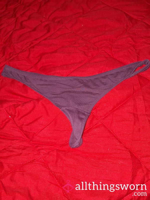 Burgundy Thong