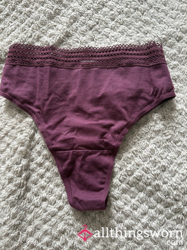 Burgundy Thong