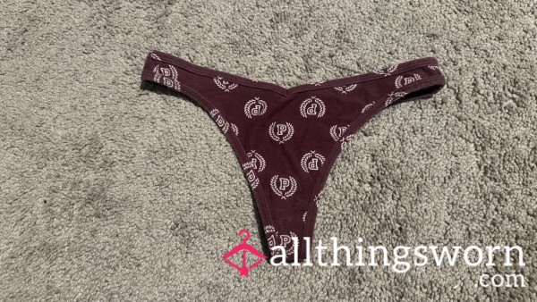 Burgundy VS Cotton Thong