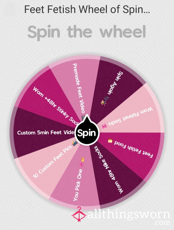 Burgundy's Feet Worship 🦶🎀 Wheel Of Spin✨️🛐